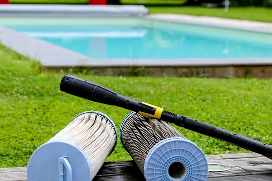 household items to clean a pool